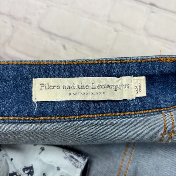 Anthropologie Pilcro & The Letterpress High Rise Flare Jeans 27 Denim D040 -5 - Picture 11 of 16